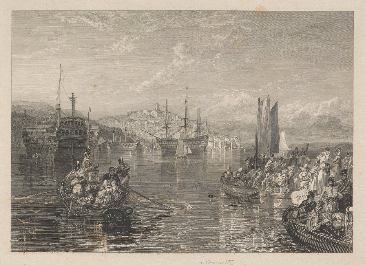 Saltash, Cornwall door W. R. Smith