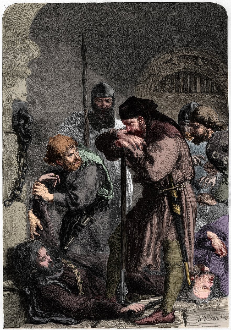 Dood van Richard II, 1861 door W Thomas
