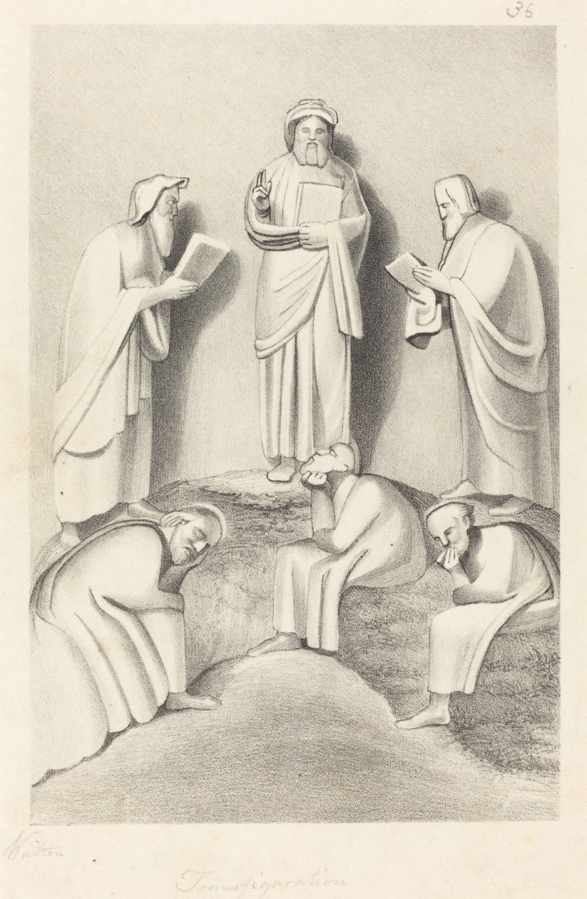 De Transfiguratie door W. Walton after John Flaxman