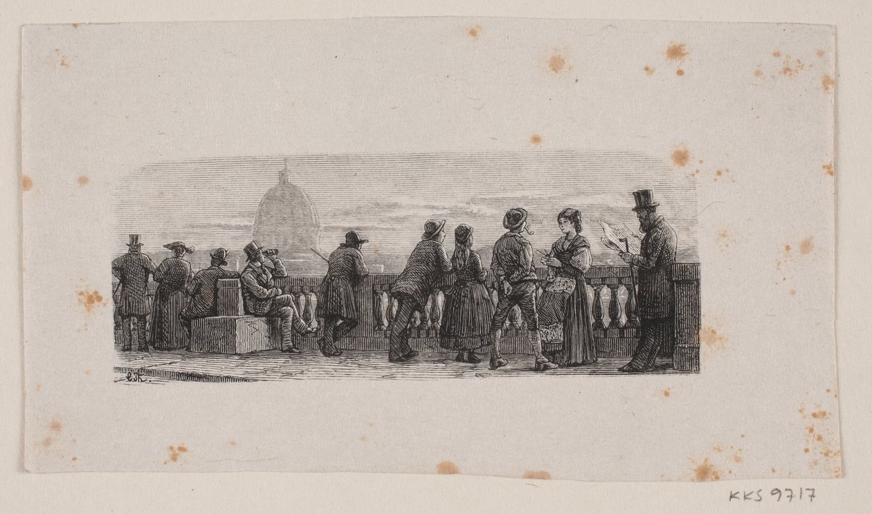 Van Monte Pincio door Waldemar Bøhme