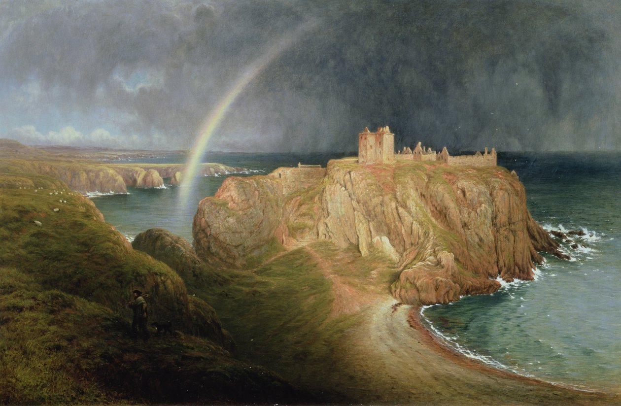 Kasteel Dunnottar door Waller Hugh Paton