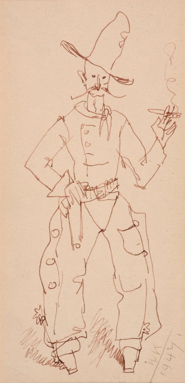 Cowboy Roken door Walt Kuhn