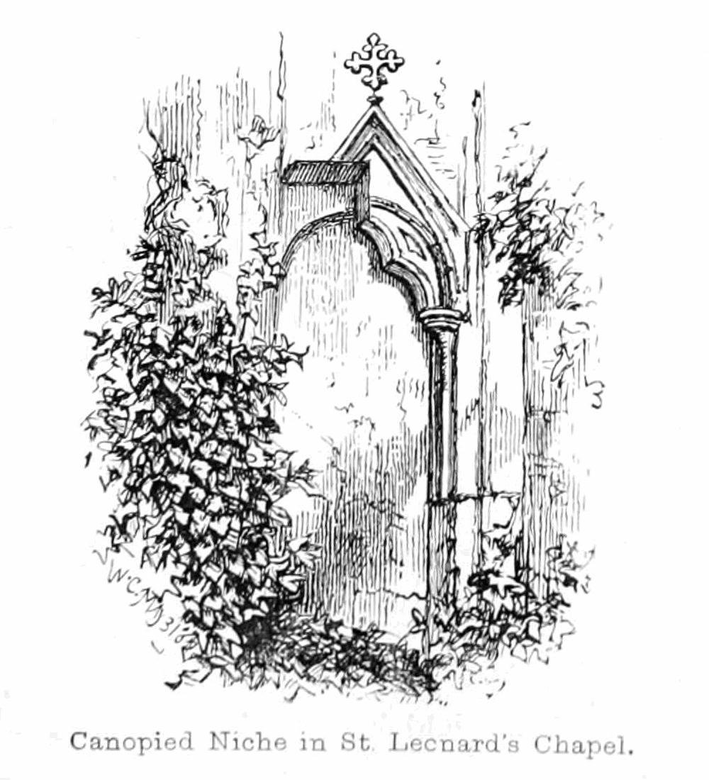 Nis met Baldakijn in St. Leonards Kapel door Walter Crane