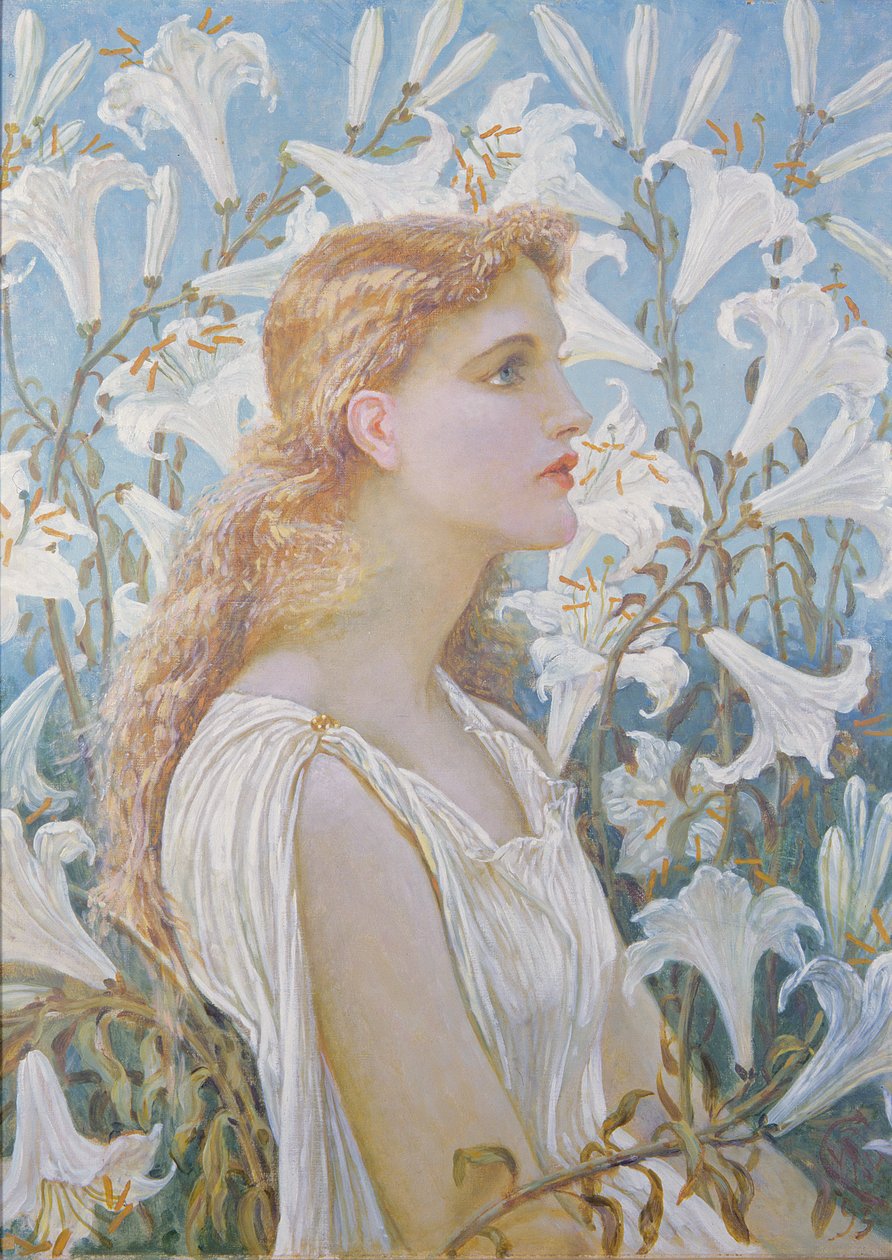 Lelies, 1893 door Walter Crane