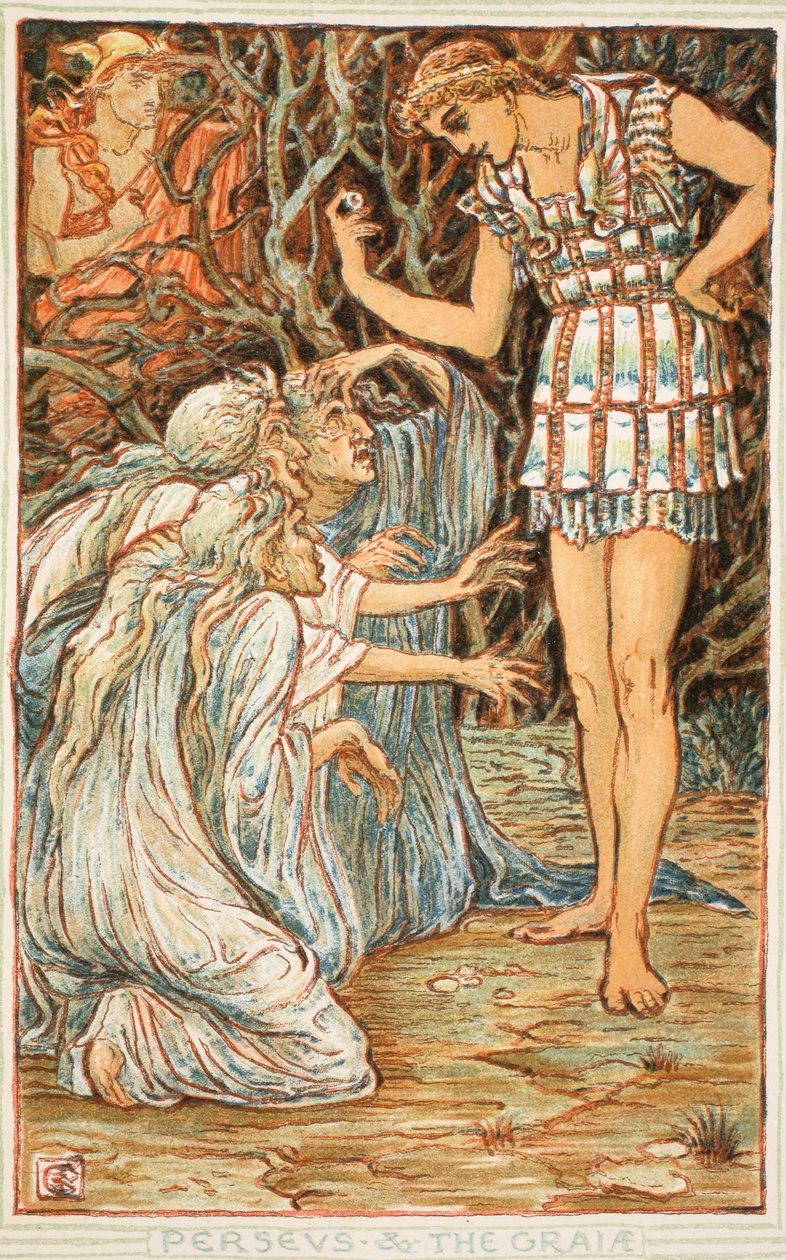 Perseus en de Graia, illustratie uit 