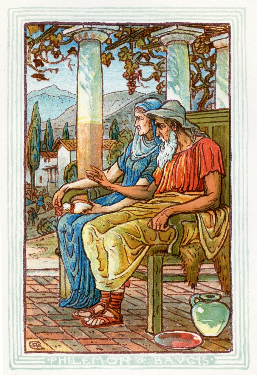 Philemon en Baucis door Walter Crane