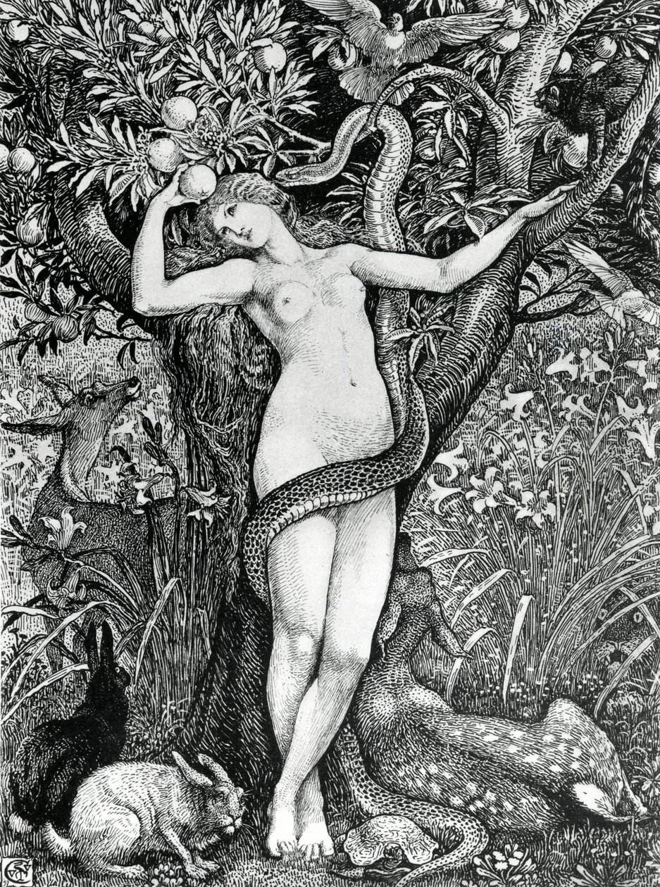 De verleiding van Eva door Walter Crane