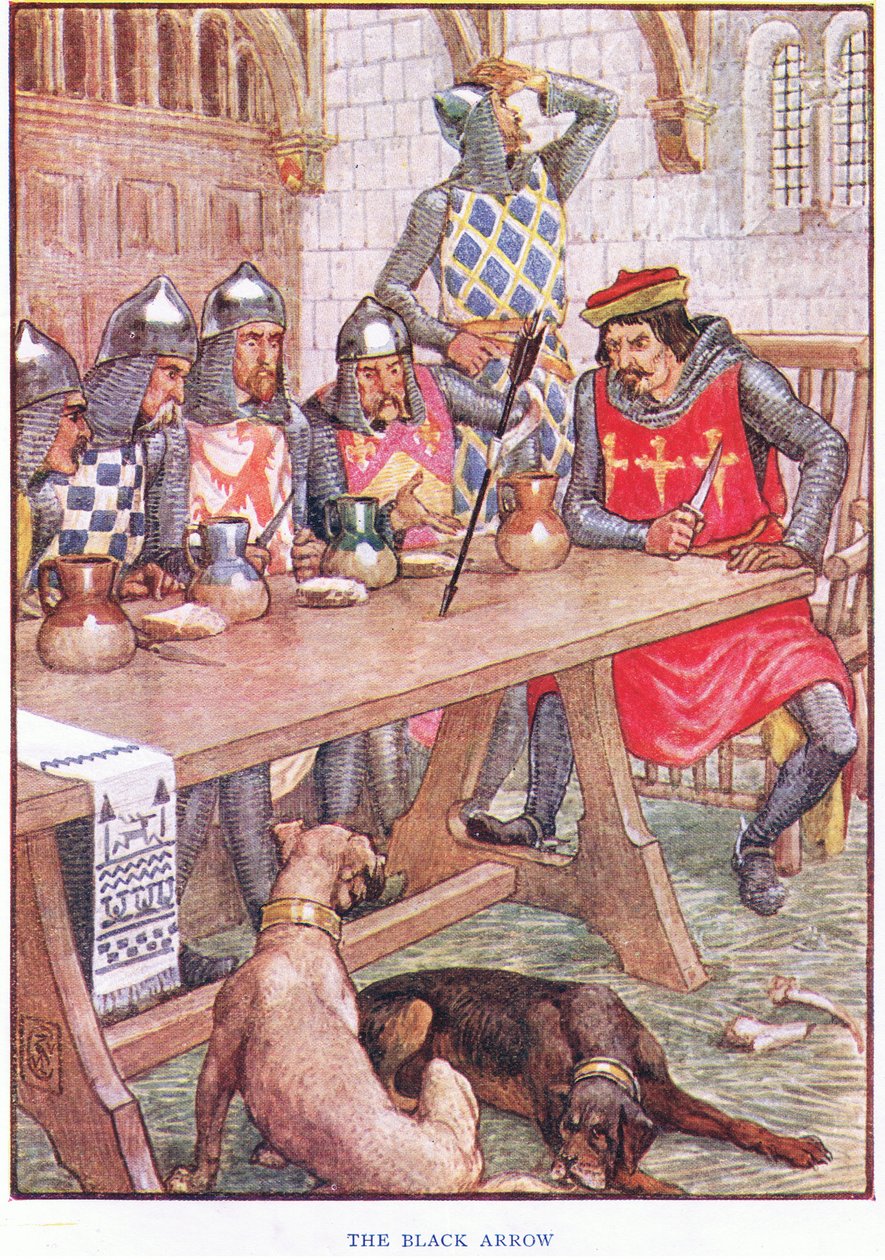 De zwarte pijl, ca. 1920 door Walter Crane