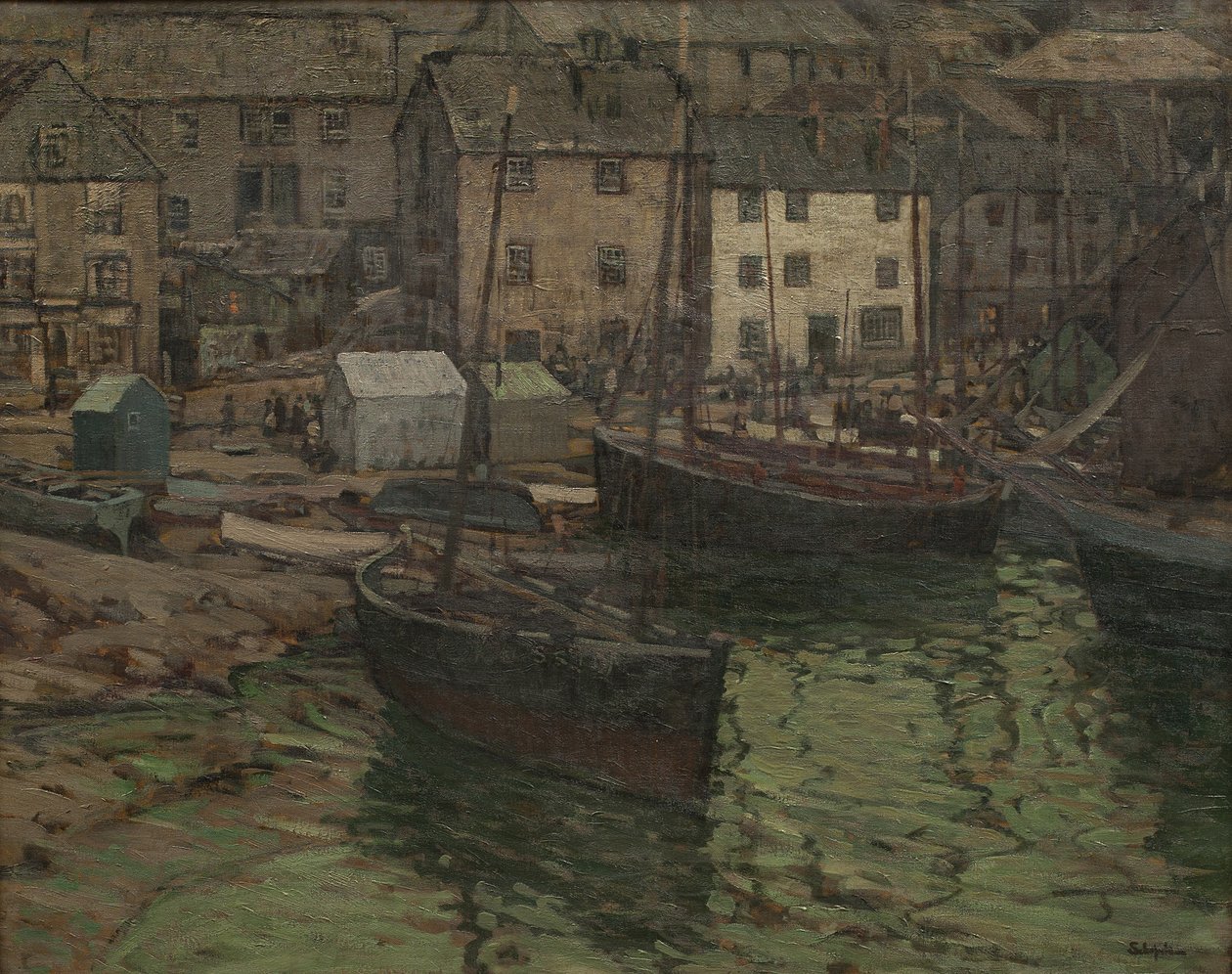 Avond Langs de Kust, St. Ives door Walter Elmer Schofield