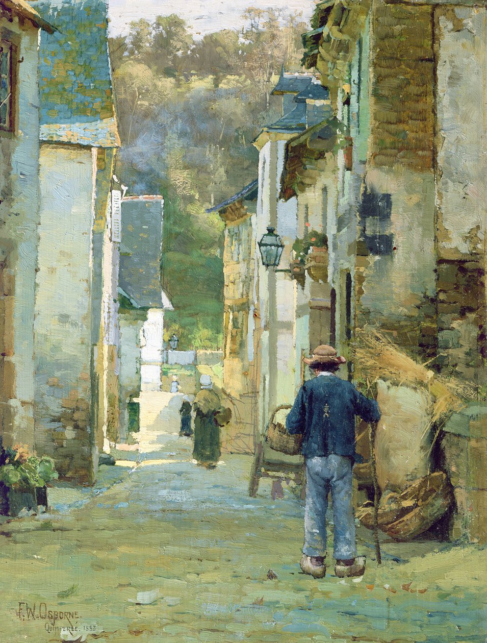 Quimperle, 1883 door Walter Frederick Osborne