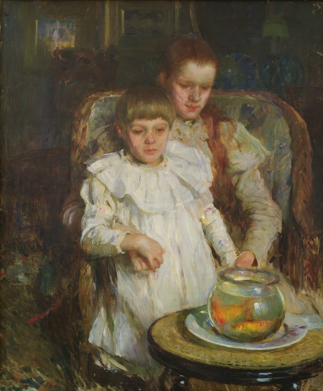 De vissenkom door Walter Frederick Osborne
