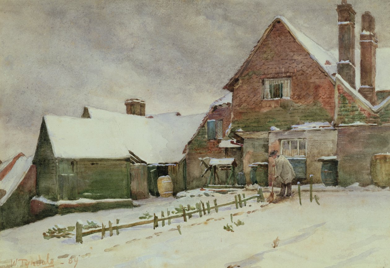 Sneeuw, 1898 door Walter Frederick Roofe Tyndale