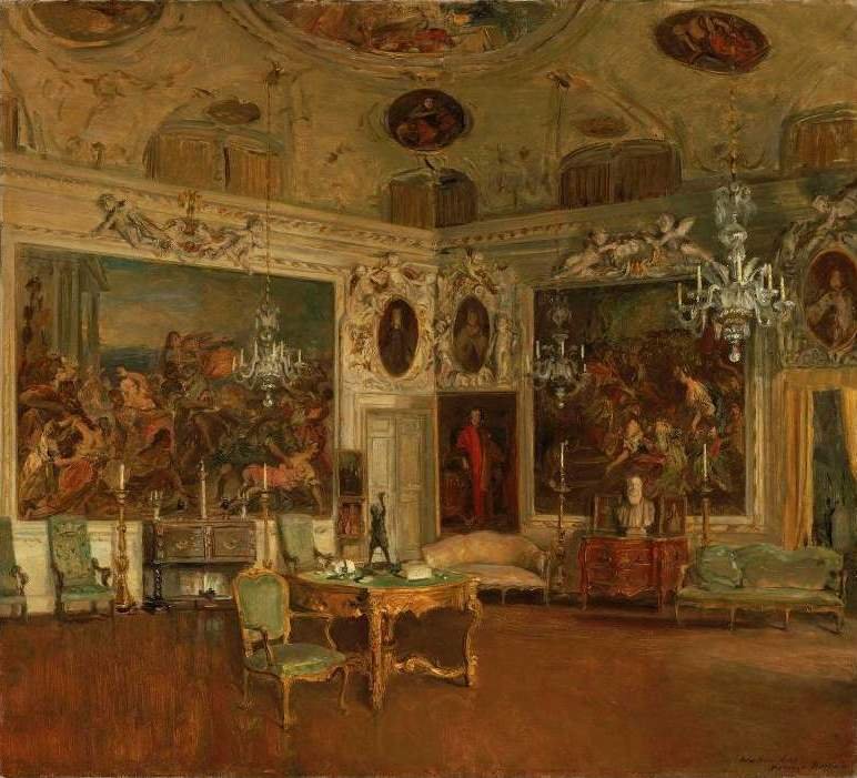 Interieur van Palazzo Barbaro, Venetië door Walter Gay