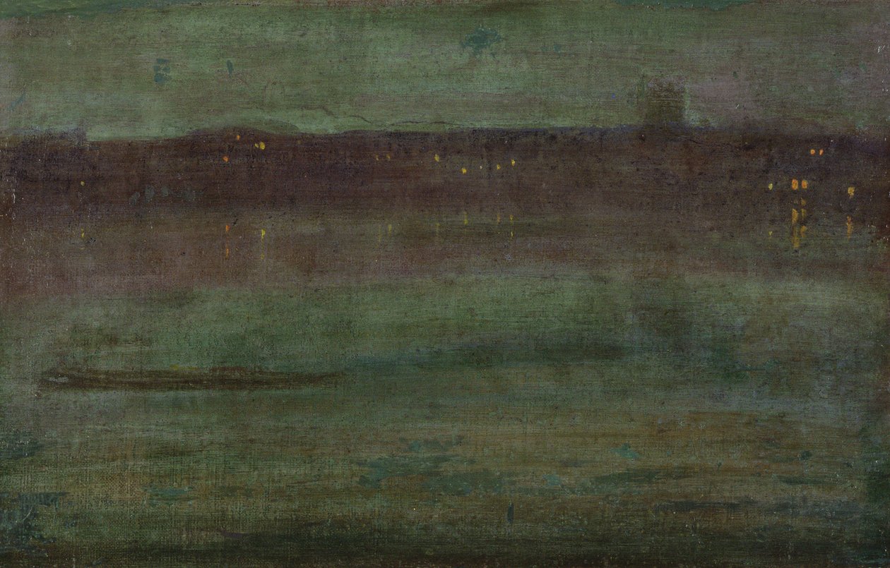 Nocturne, Battersea Reach door Walter Greaves