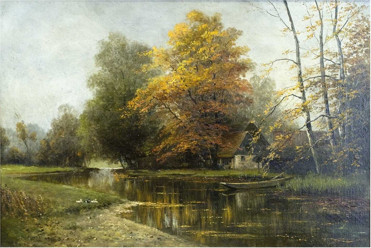 Spreewaldlandschap bij Lehde door Walter Moras