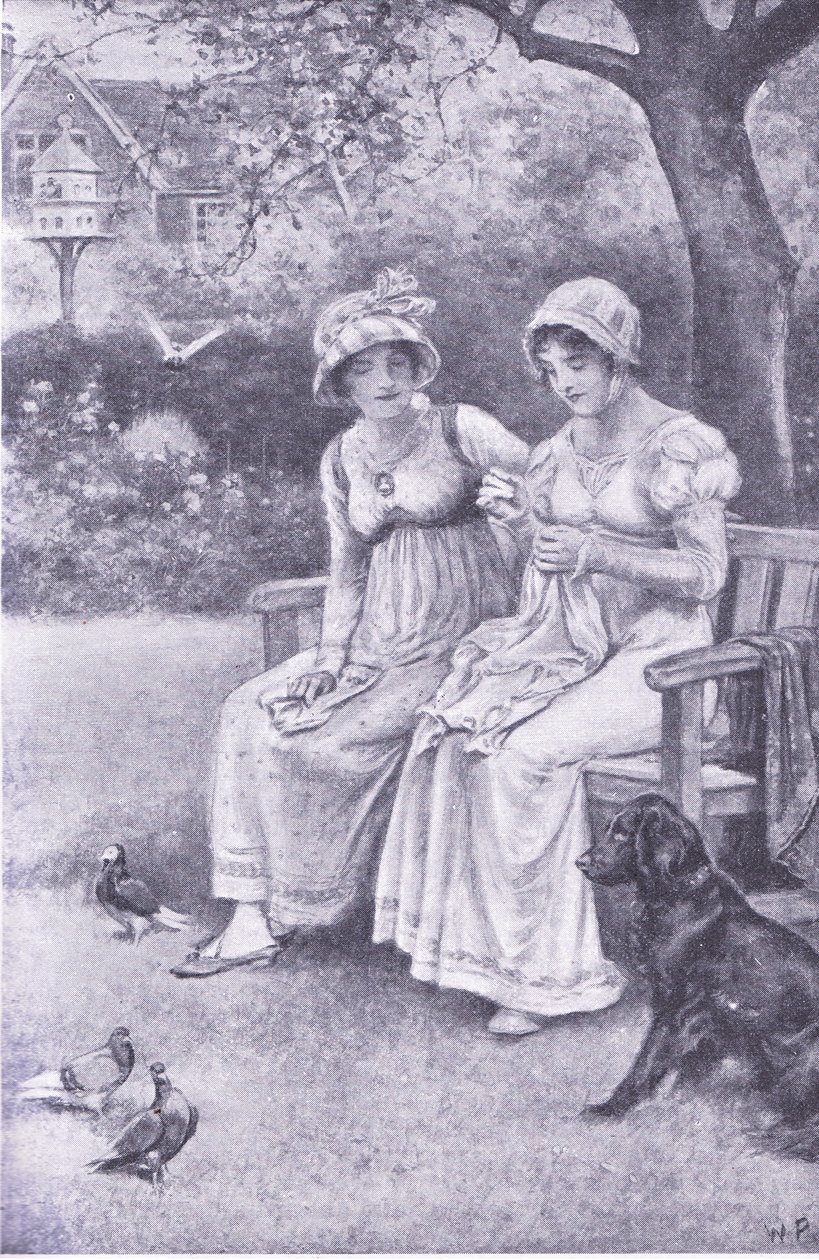 Jane Austen en de zus van wie ze hield door Walter Paget