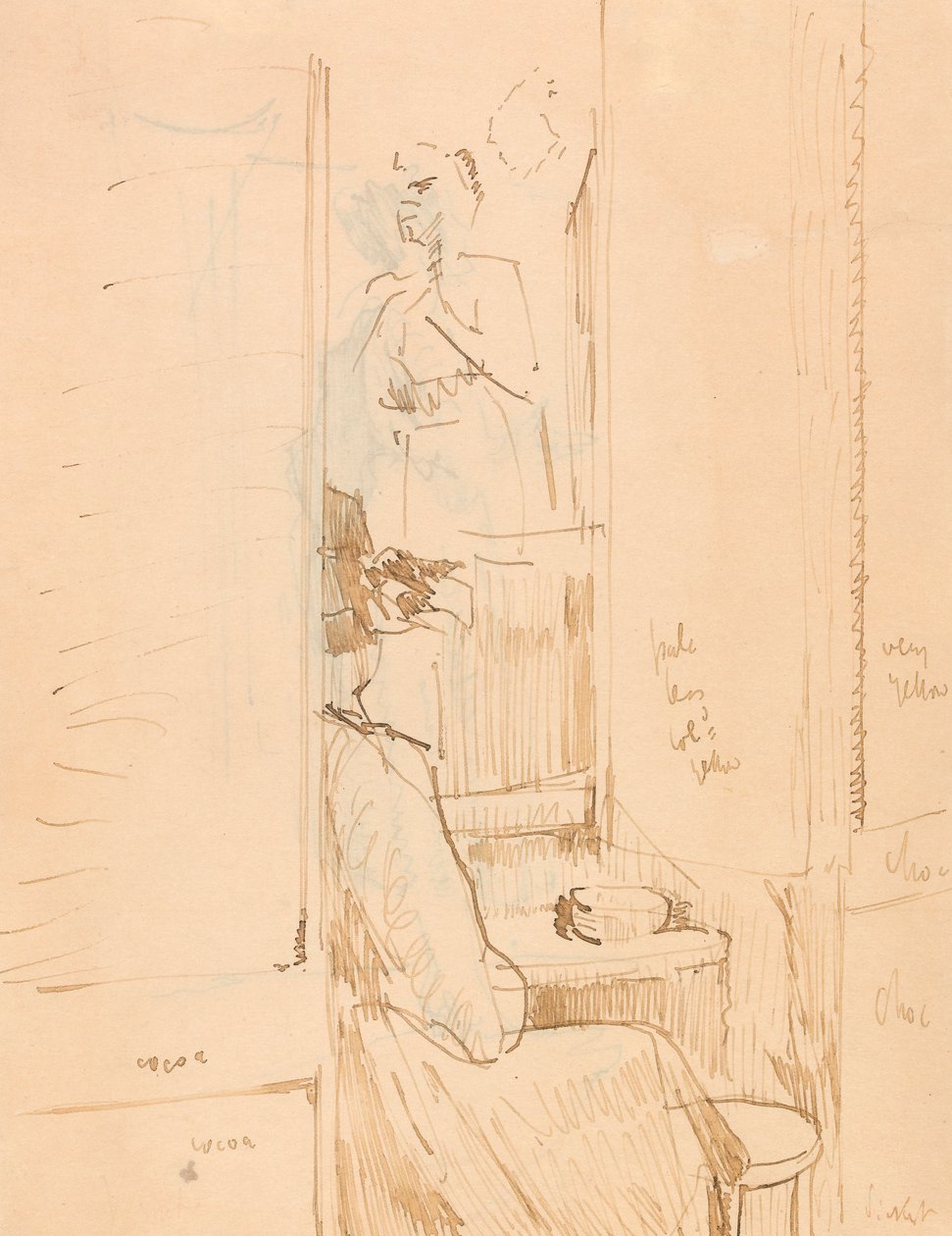Café Vernet door Walter Richard Sickert