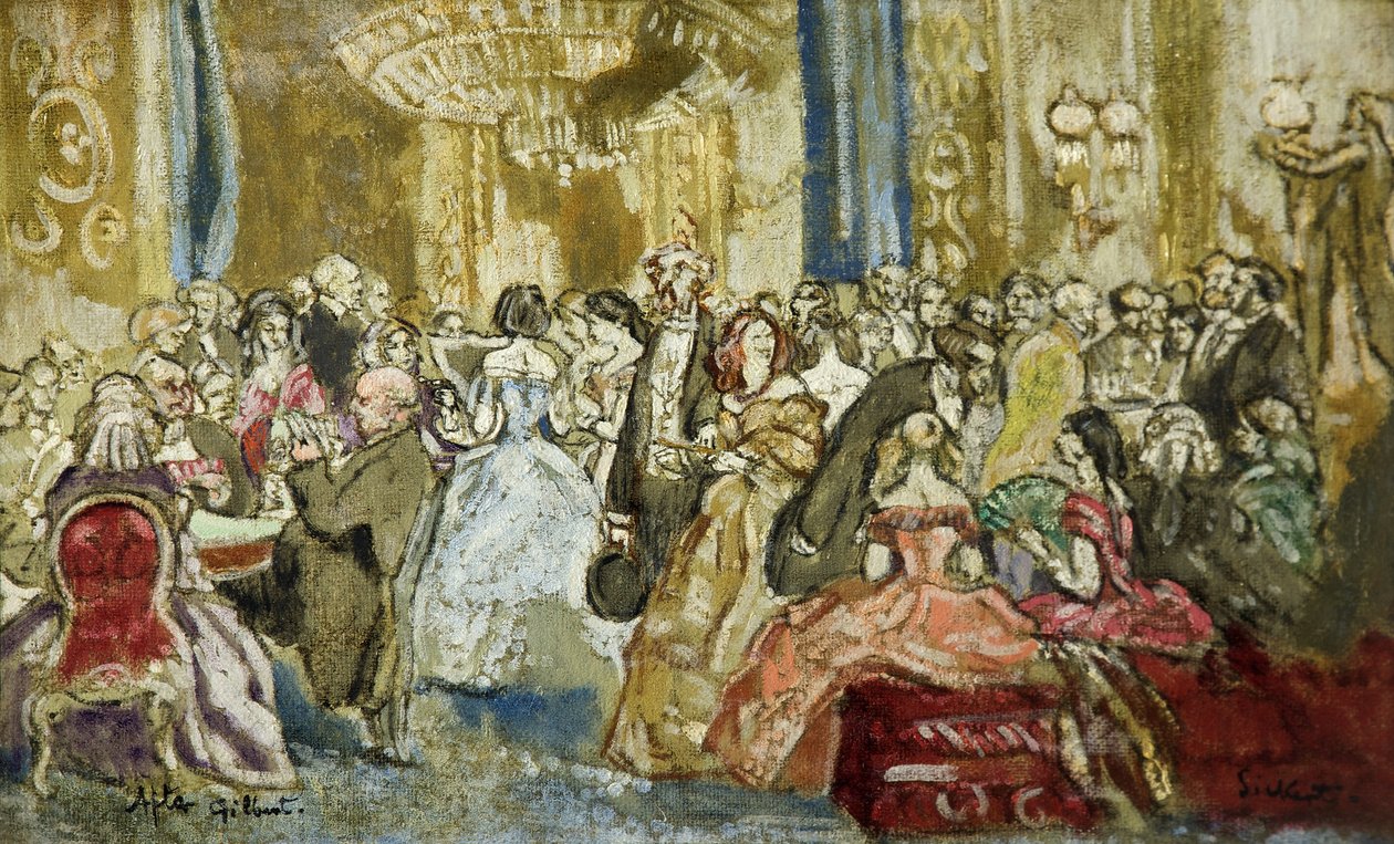 Glencora, naar John Gilbert door Walter Richard Sickert
