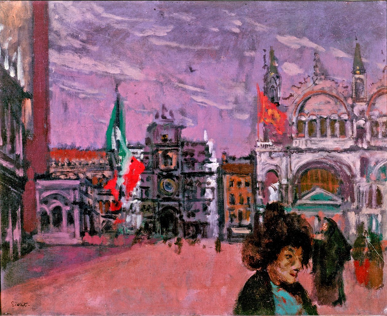 Piazza San Marco, Venetië, c.1903-06 door Walter Richard Sickert