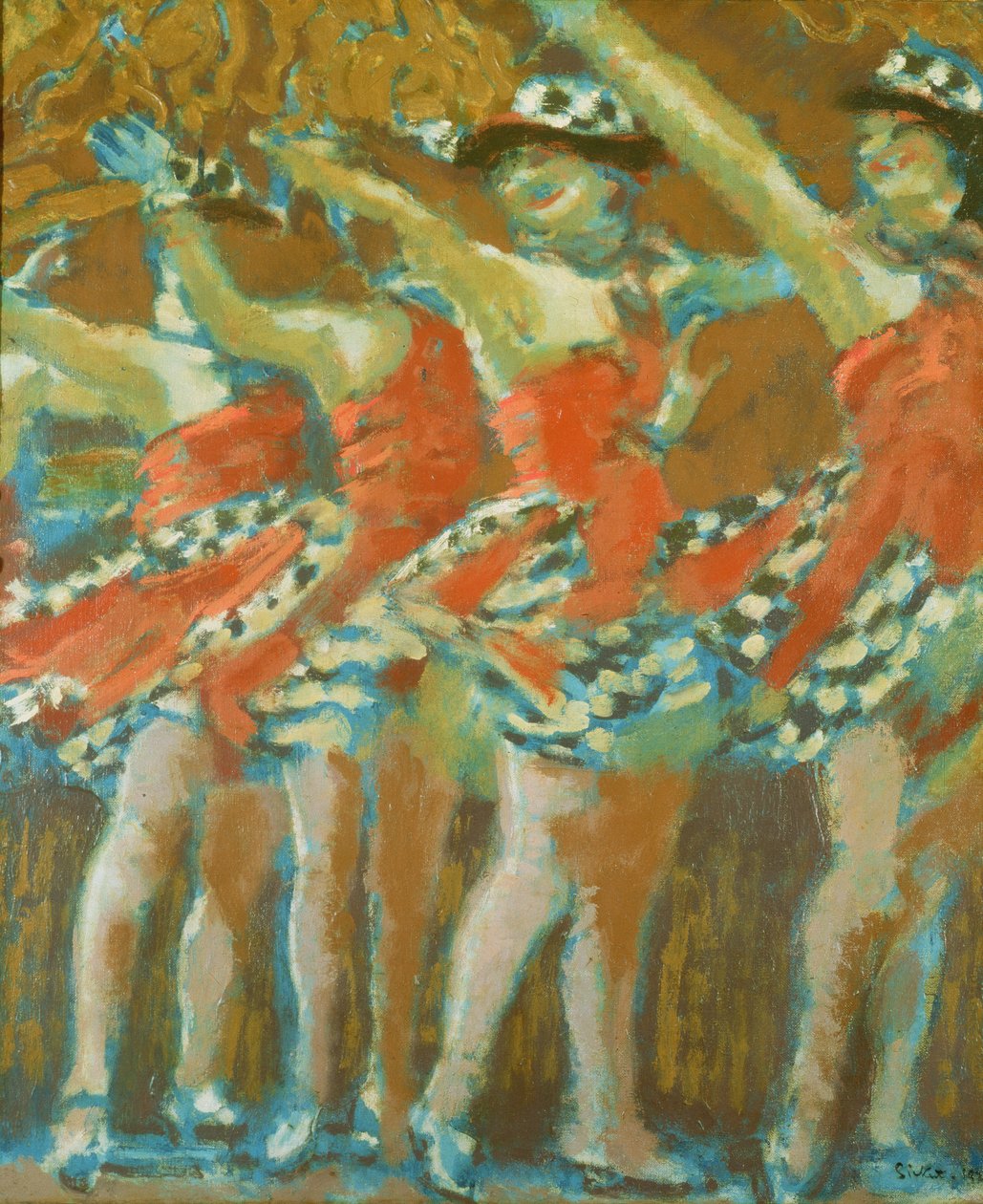 De Plaza Tiller Girls, 1920s door Walter Richard Sickert