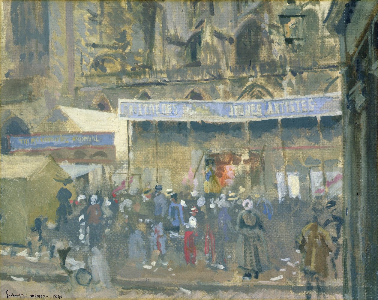Theater van Jonge Kunstenaars, Dieppe, 1890 door Walter Richard Sickert