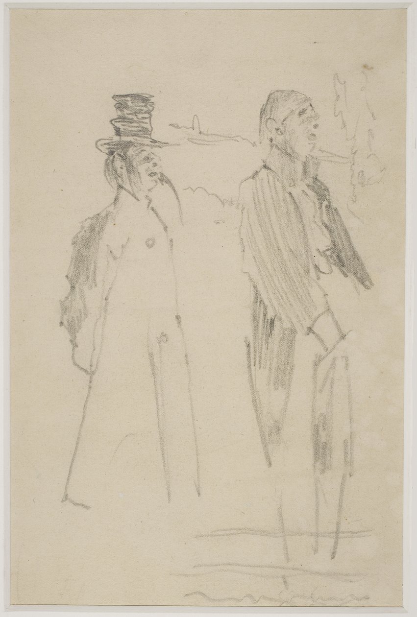Twee vaudeville heren, c.1888 door Walter Richard Sickert