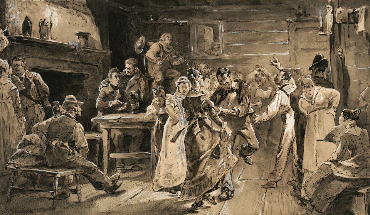 De landelijke dans door Walter Shirlaw
