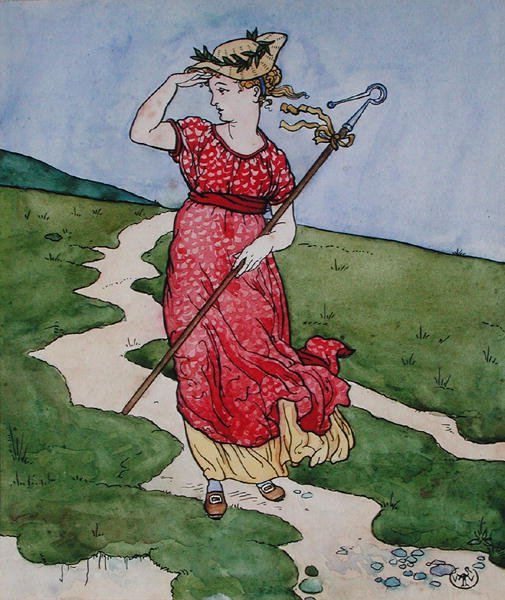 Klein Bo-Peep door Walter Crane