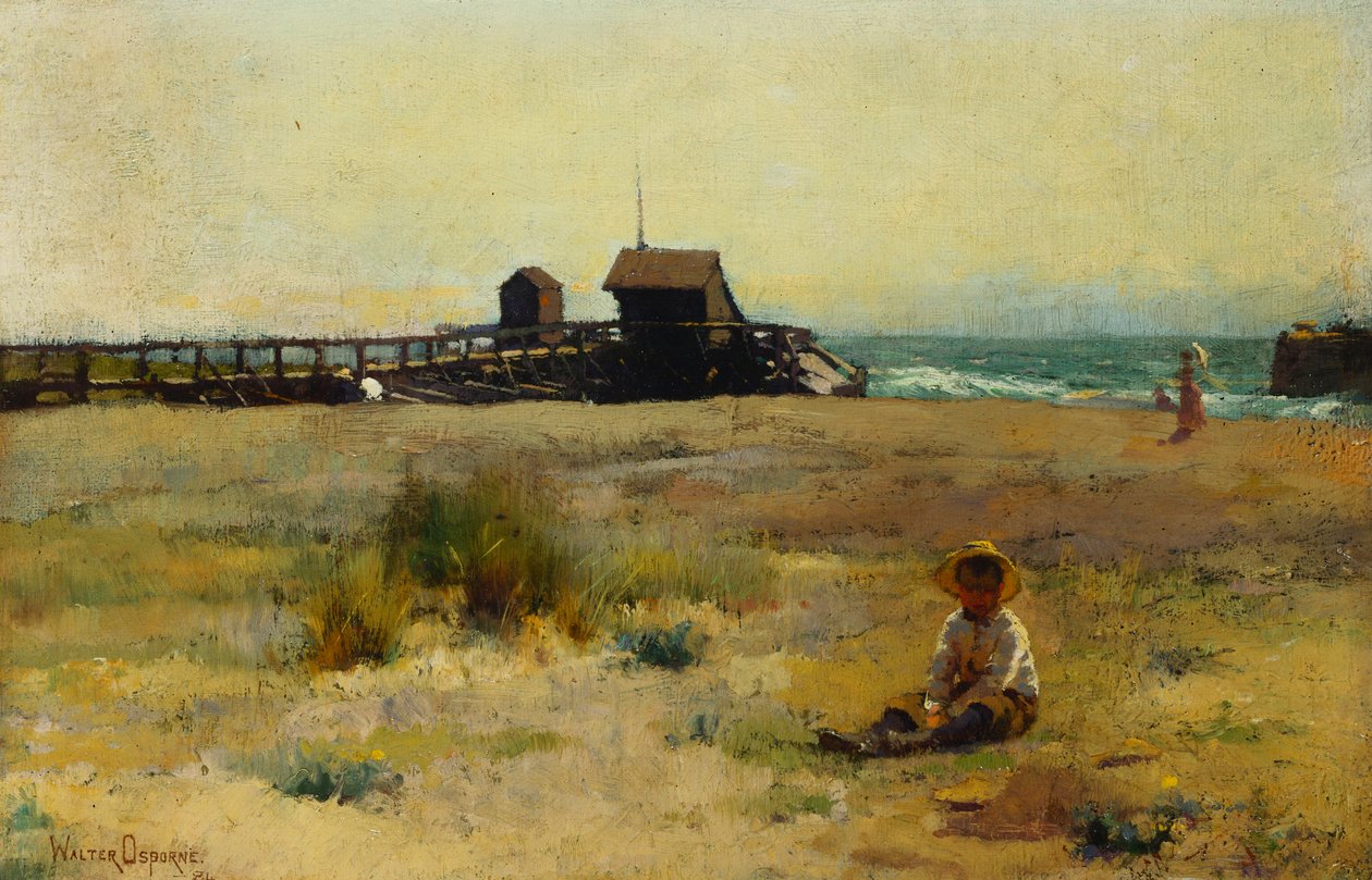 Jongen op een Strand, 1884 door Walter Frederick Osborne