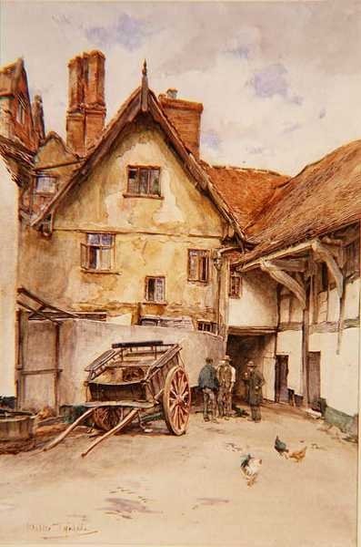The Ship Inn, Shrewsbury door Walter Frederick Roofe Tyndale
