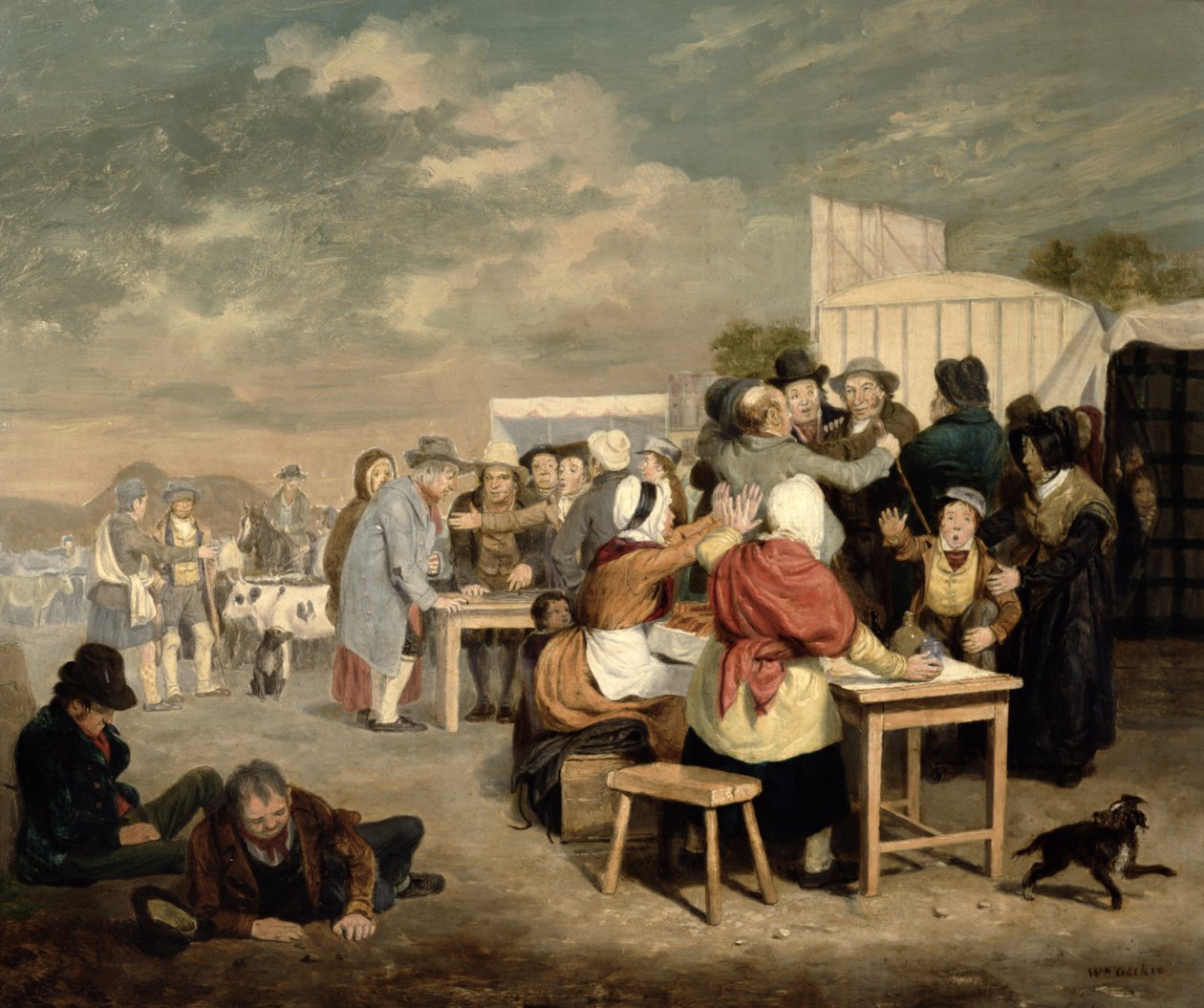 Een Hallow Fair scène door Walter Geikie