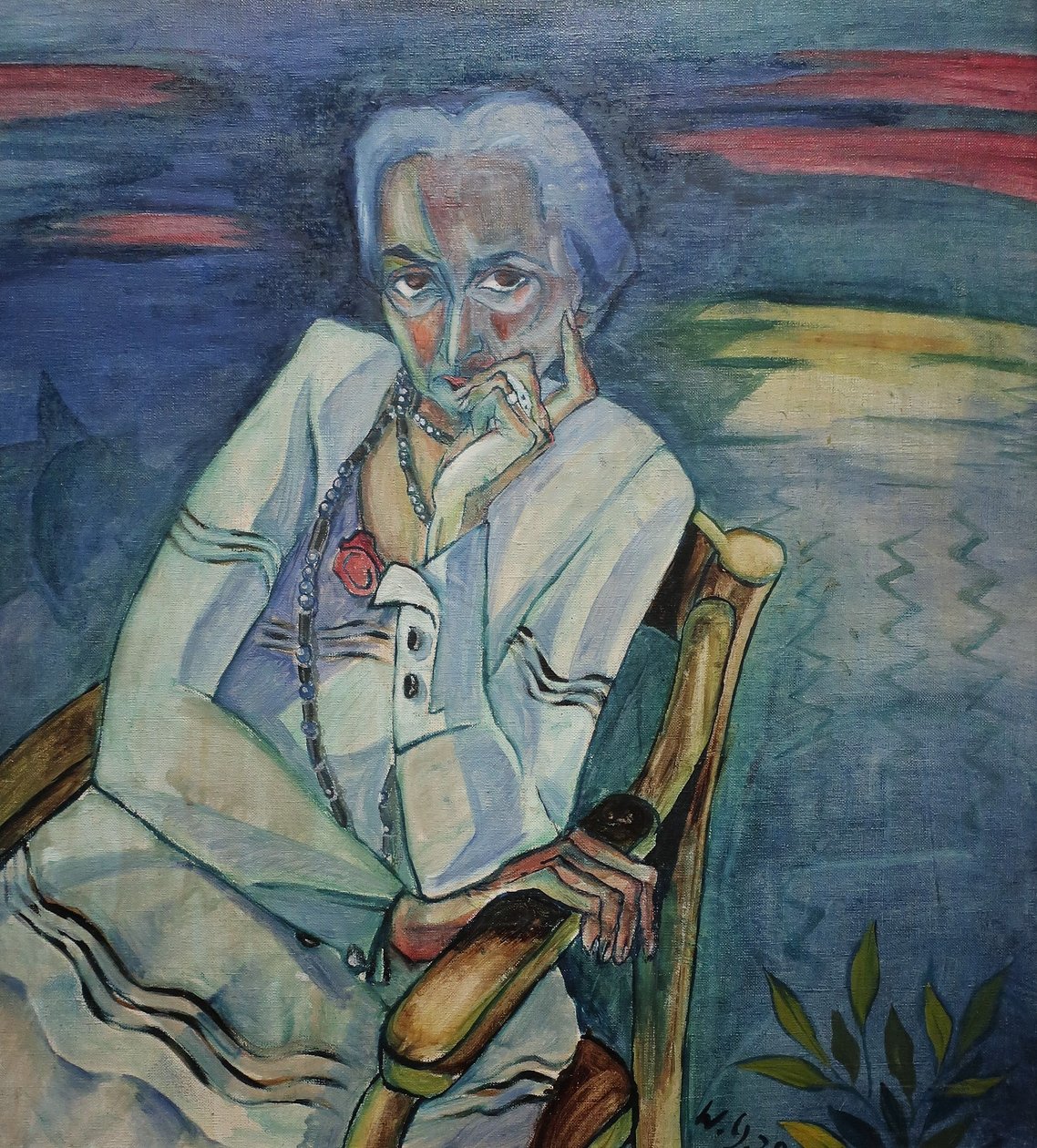 1920 Gramatte portret Schapiere door Walter Gramatte