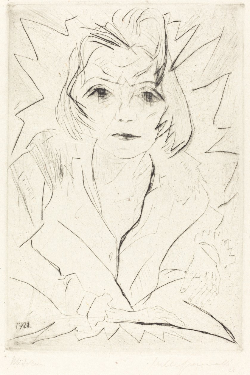 Meisje, 1921 door Walter Gramatte