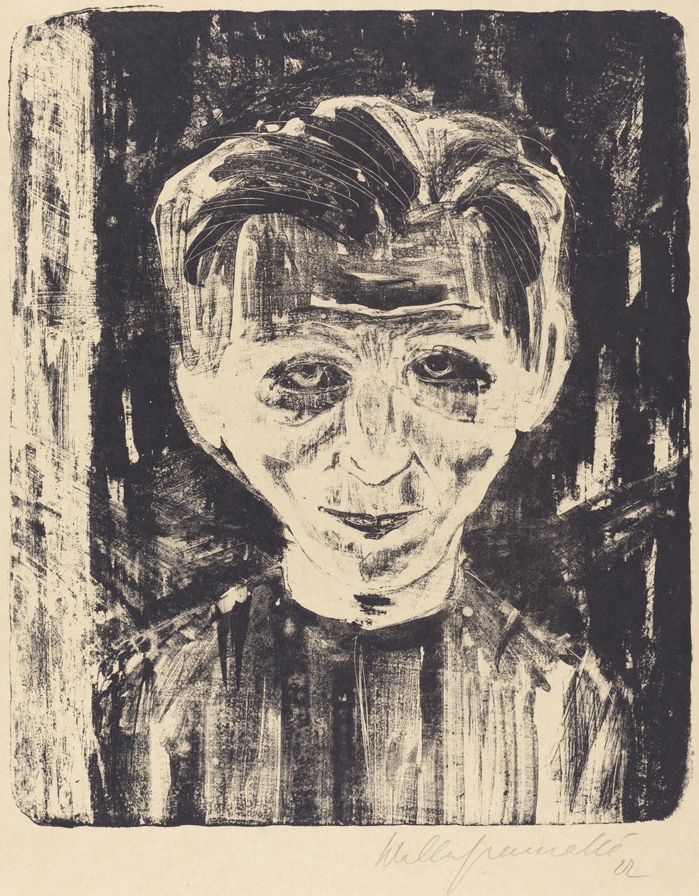 Zelfportret, 1922 door Walter Gramatte