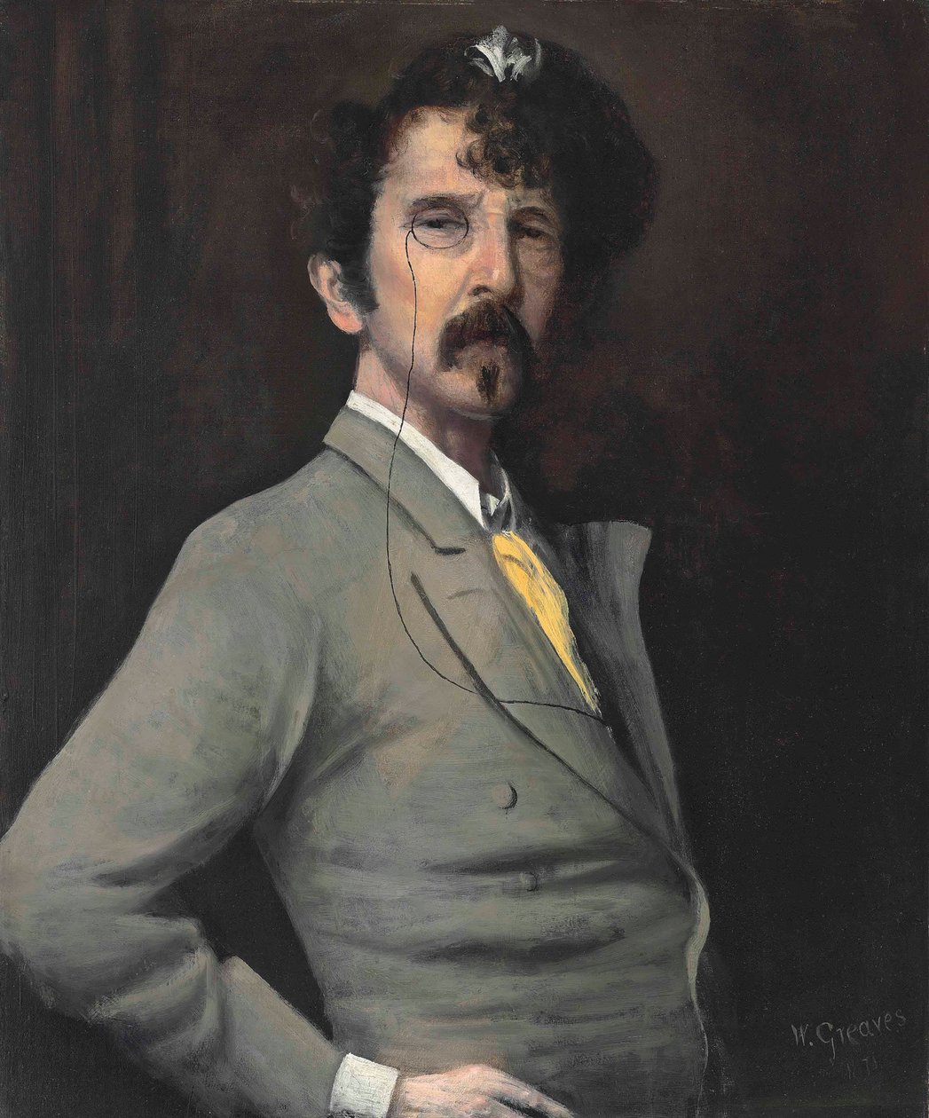Portret van James McNeill Whistler door Walter Greaves