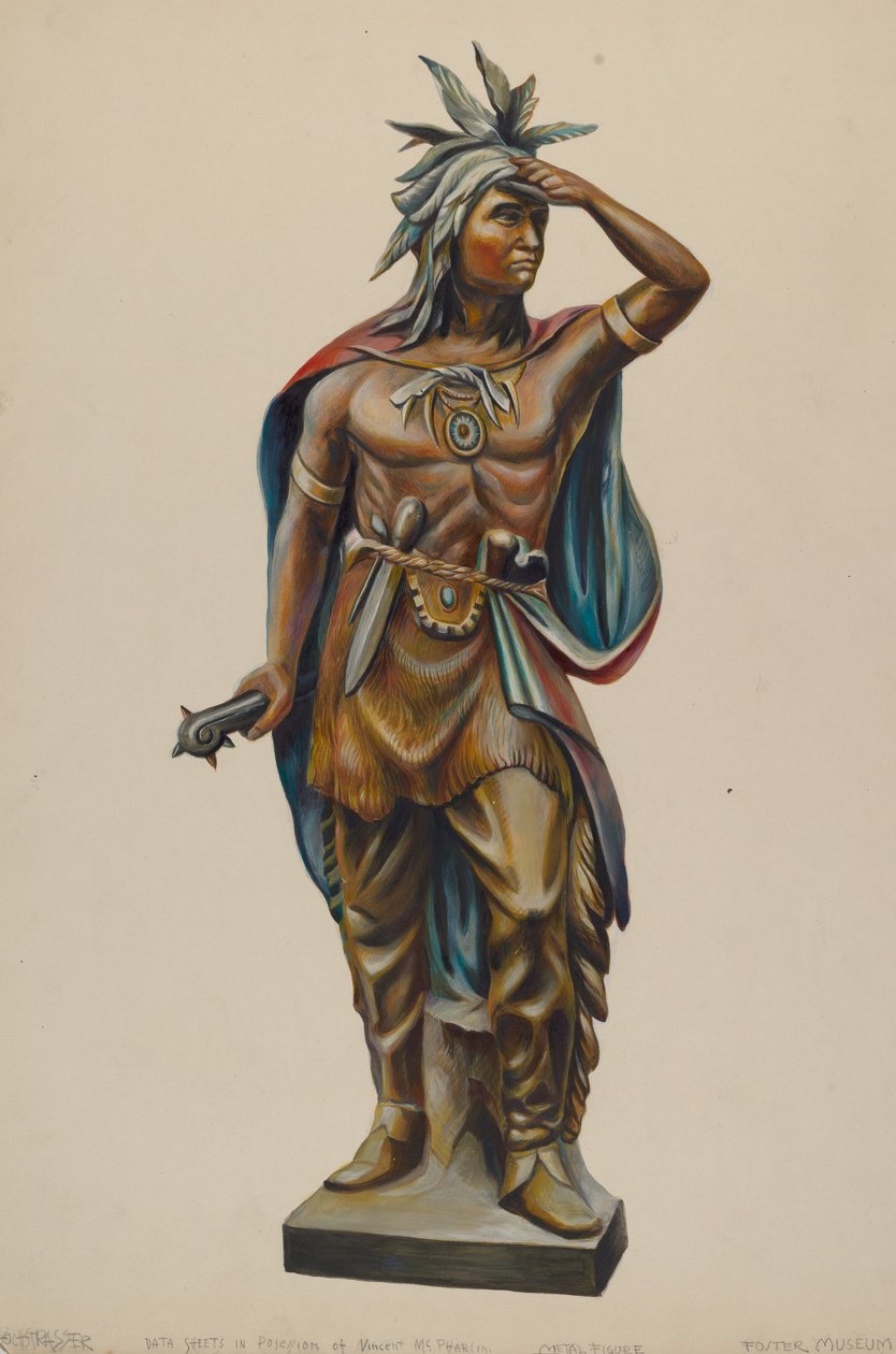 Sigarenwinkel Indiaan, ca. 1938 door Walter Hochstrasser