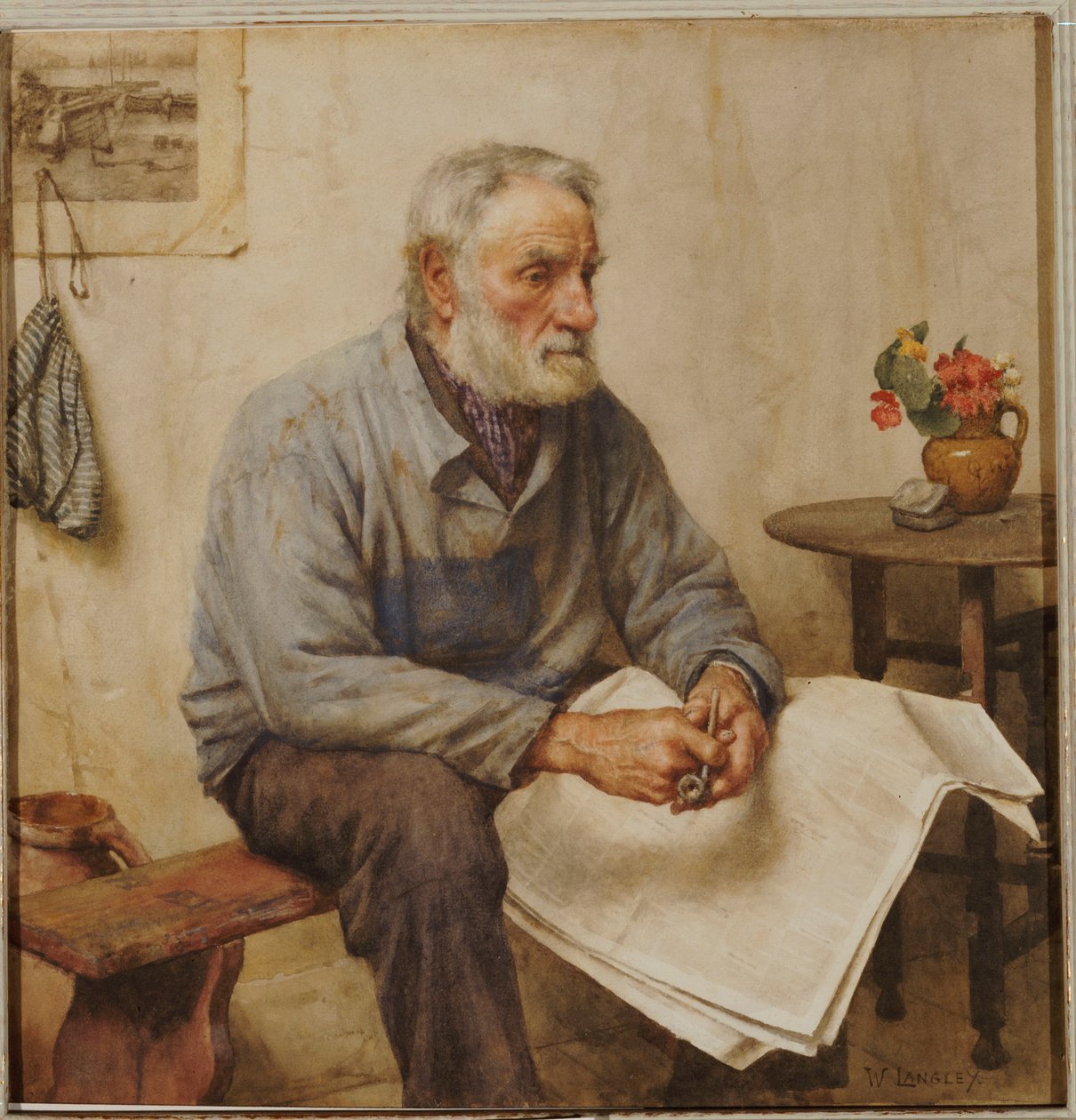 Een Moment van Rust door Walter Langley