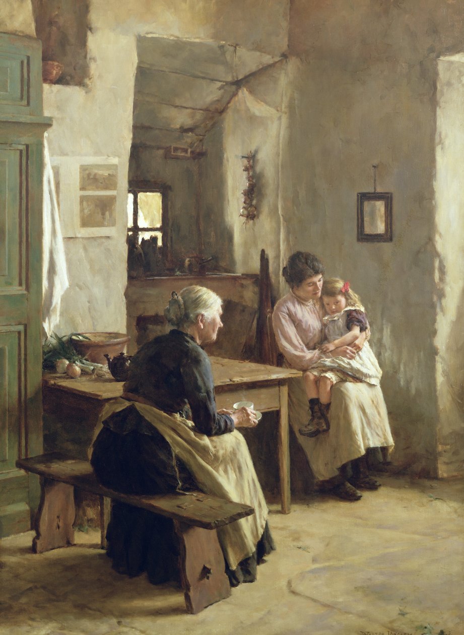 Moederliefde door Walter Langley