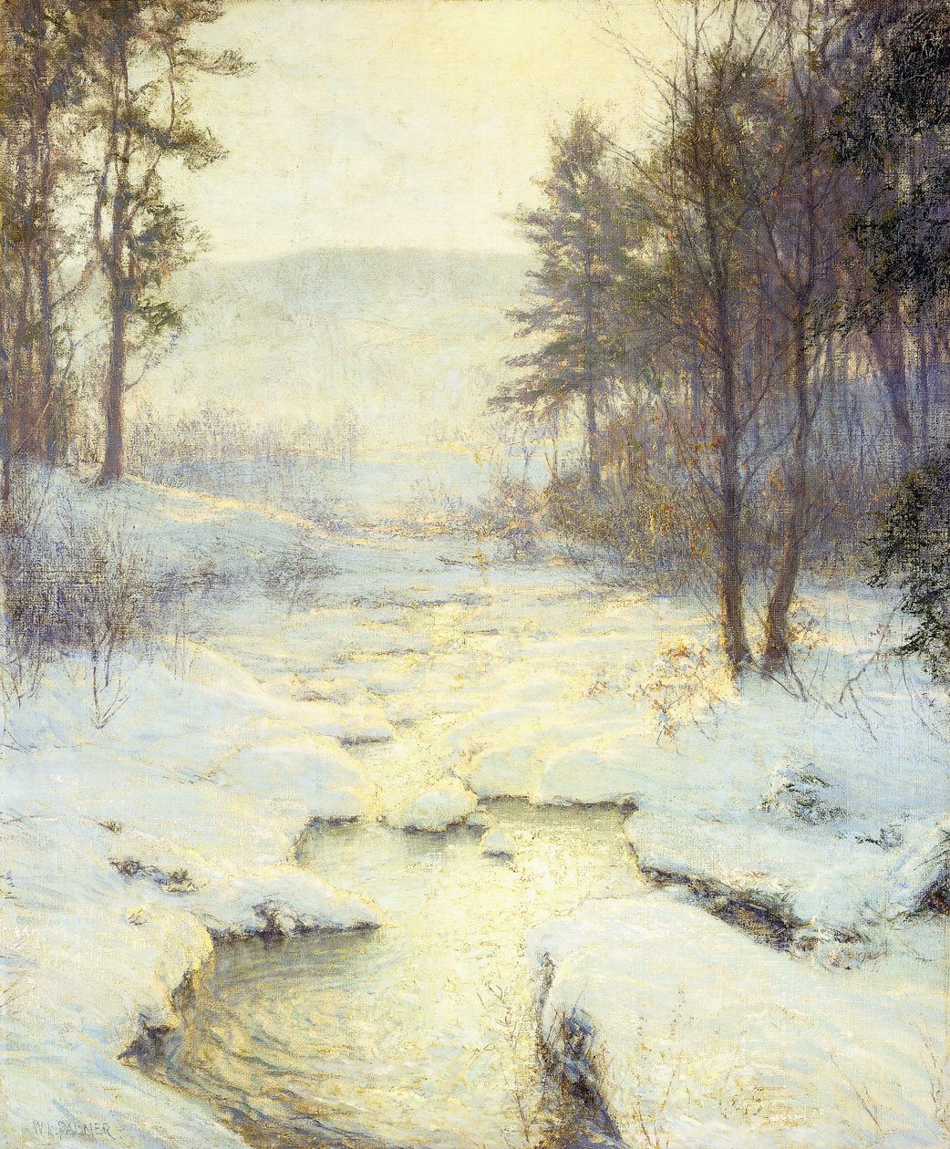 Winterzonlicht door Walter Launt Palmer