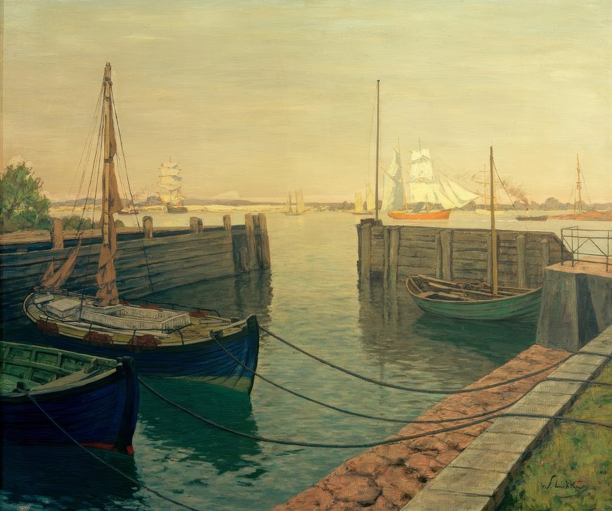 De oude loodsboten door Walter Leistikow