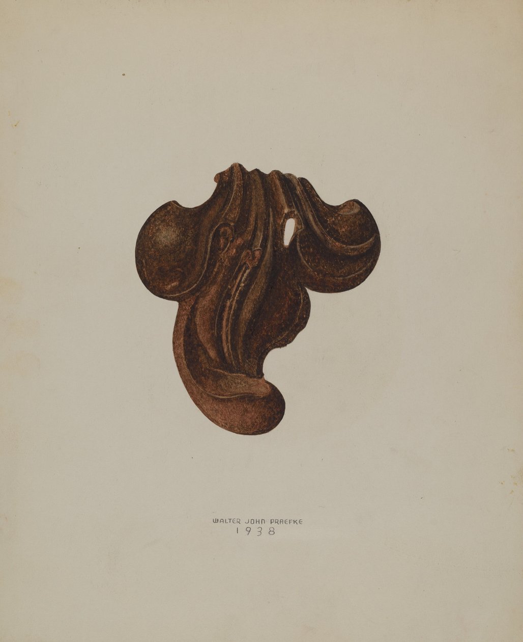 Ornamentale IJzeren Blad door Walter Praefke