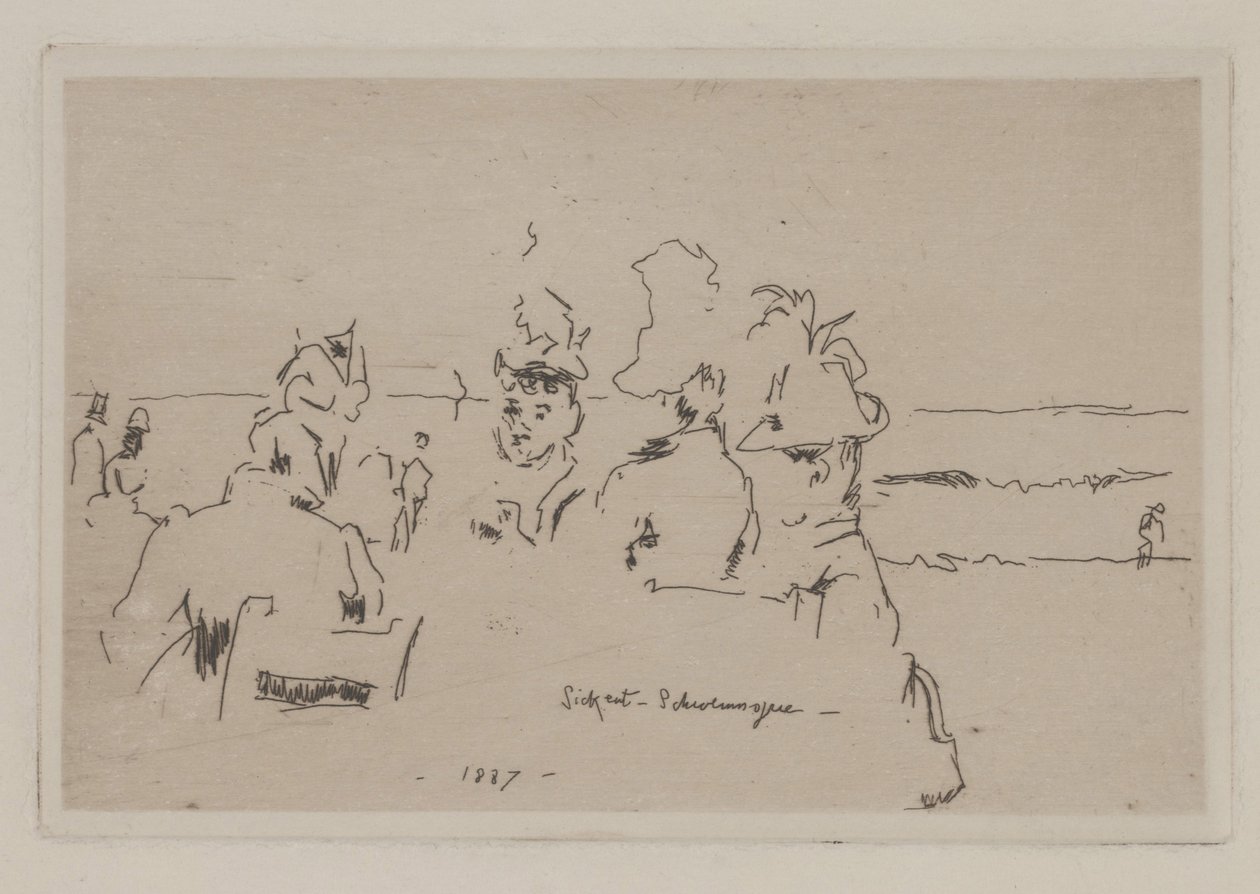 Scheveningen, Kaffeeklatsch (Roddels) door Walter Richard Sickert