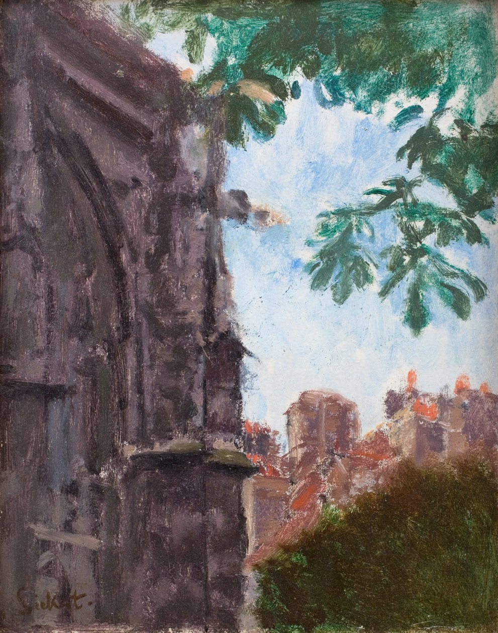 St Rémy: Kerk chevet door Walter Richard Sickert