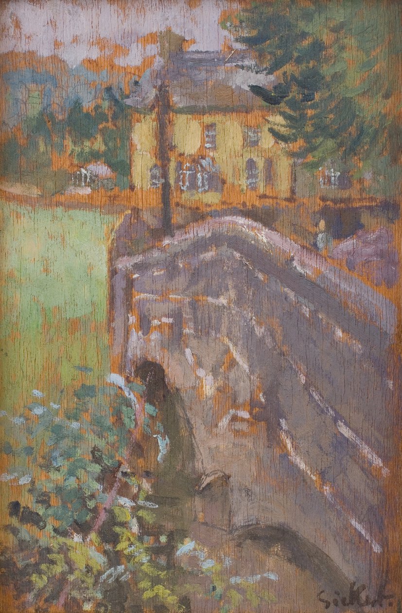 De brug, Chagford door Walter Richard Sickert