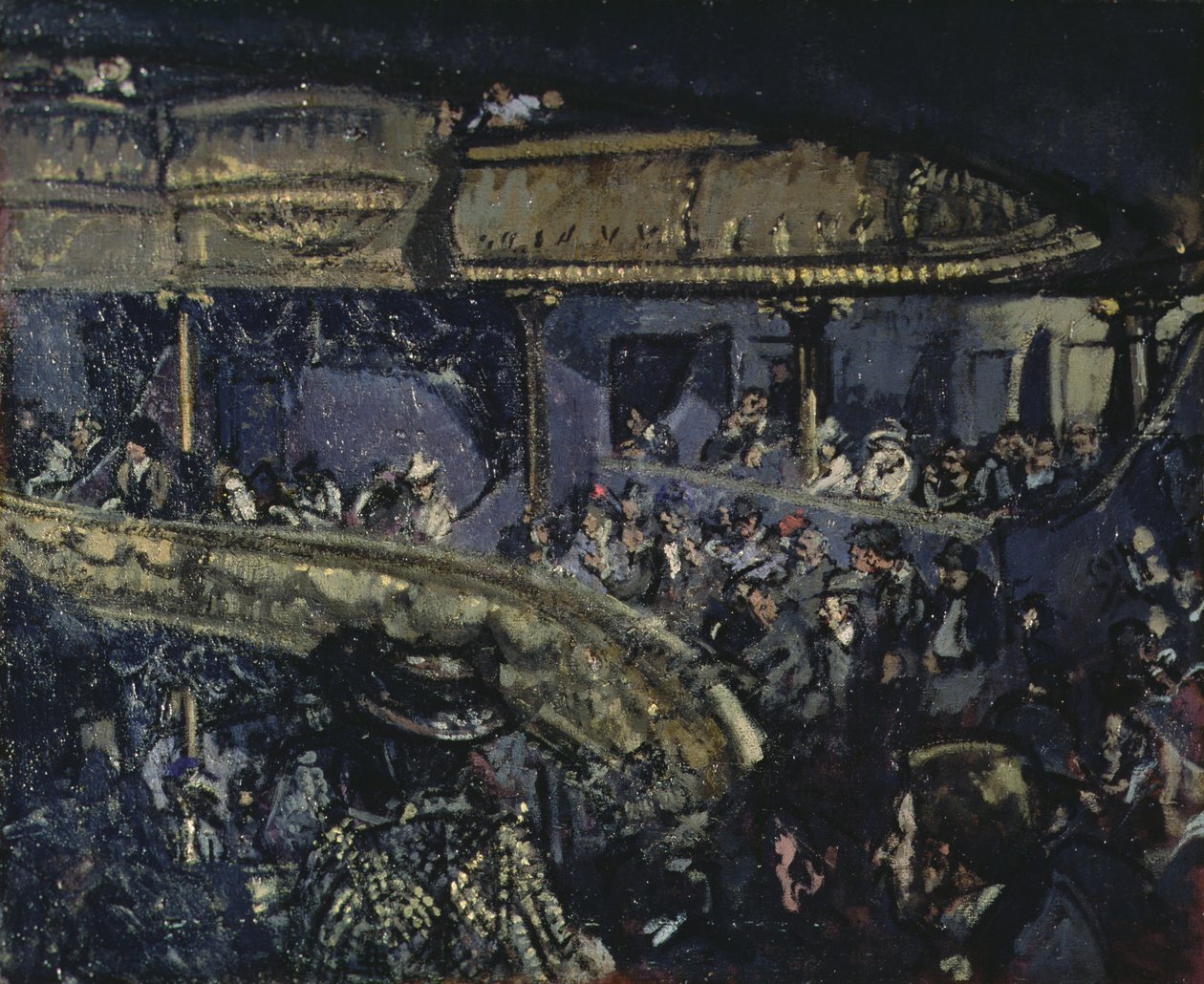 Het Eldorado, Parijs, ca. 1906 door Walter Richard Sickert