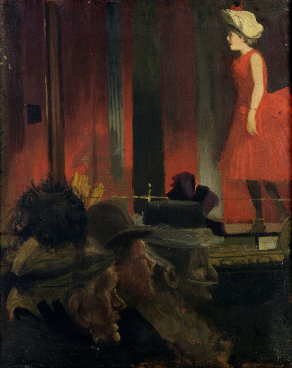 De Muziekhal, 1889 door Walter Richard Sickert