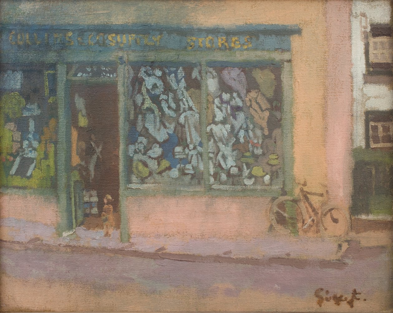 De winkel, Chagford door Walter Richard Sickert