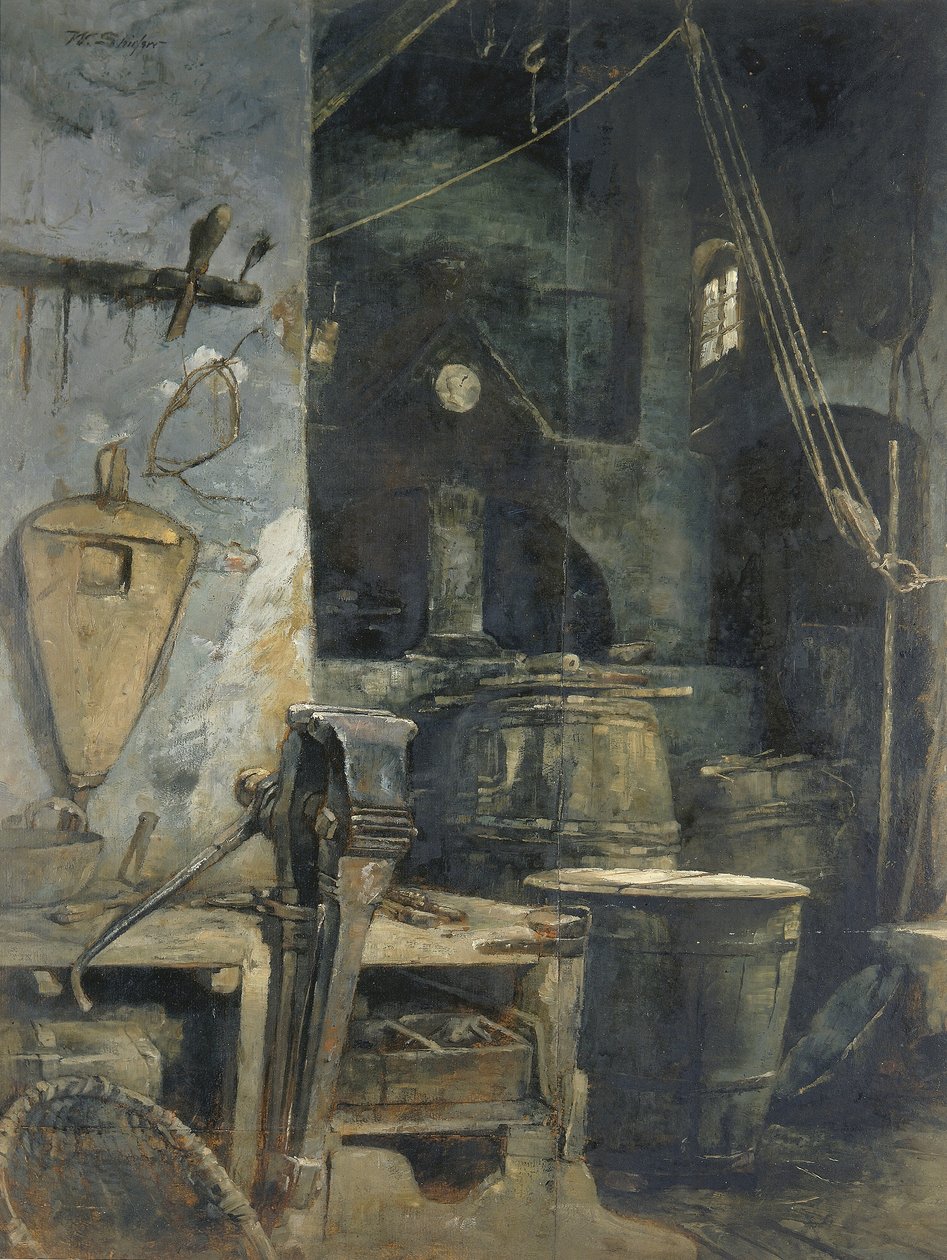 Klokkengieterij, Duitsland door Walter Shirlaw
