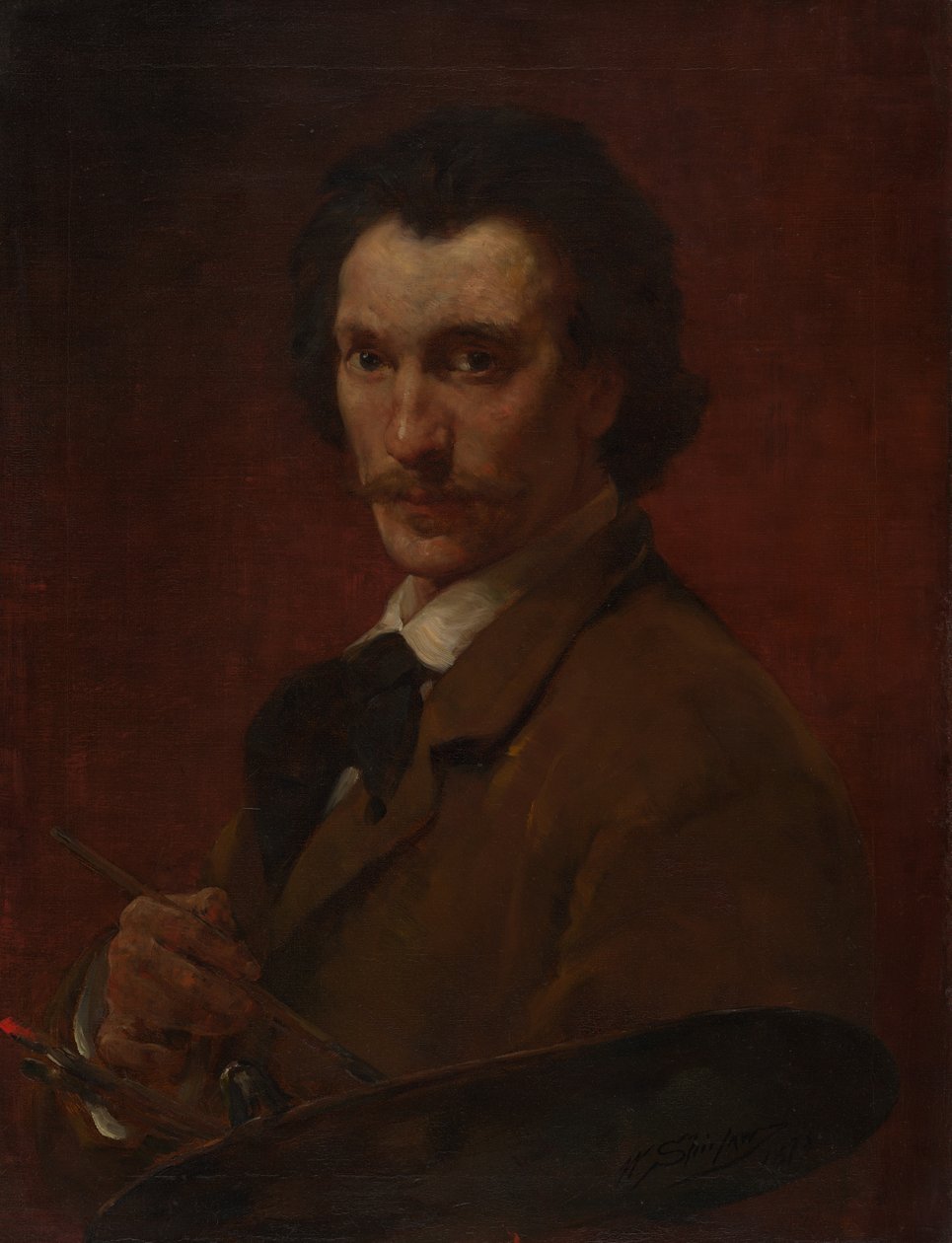 Zelfportret door Walter Shirlaw