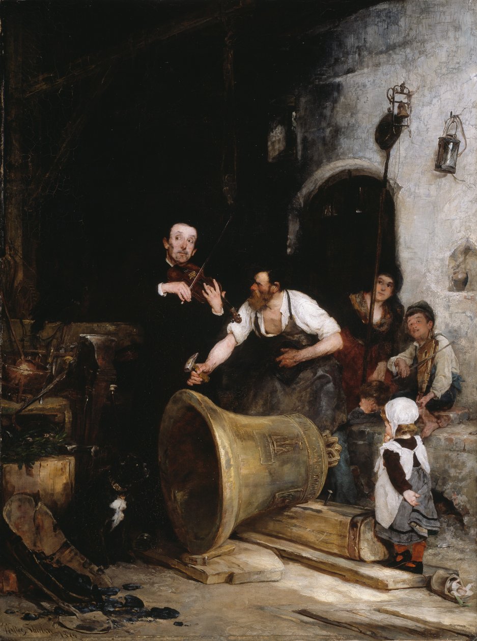 De bel stemmen, 1874 door Walter Shirlaw